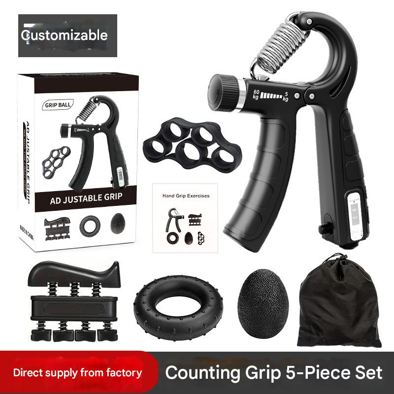 5 Pcs 380 Count Finger Trainer Grip Hand Grips Strength Device Portable Fitness Equipment Men Women Arm Strength Training Tools