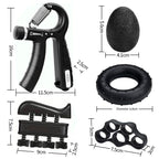 5 Pcs 380 Count Finger Trainer Grip Hand Grips Strength Device Portable Fitness Equipment Men Women Arm Strength Training Tools