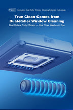 2026 Robot Window Vacuum Cleaner Liectroux S9,2 Roller Brusher,6-Way Water Spray,10000PA Suction,Home Wall Glass Cleaning Robot