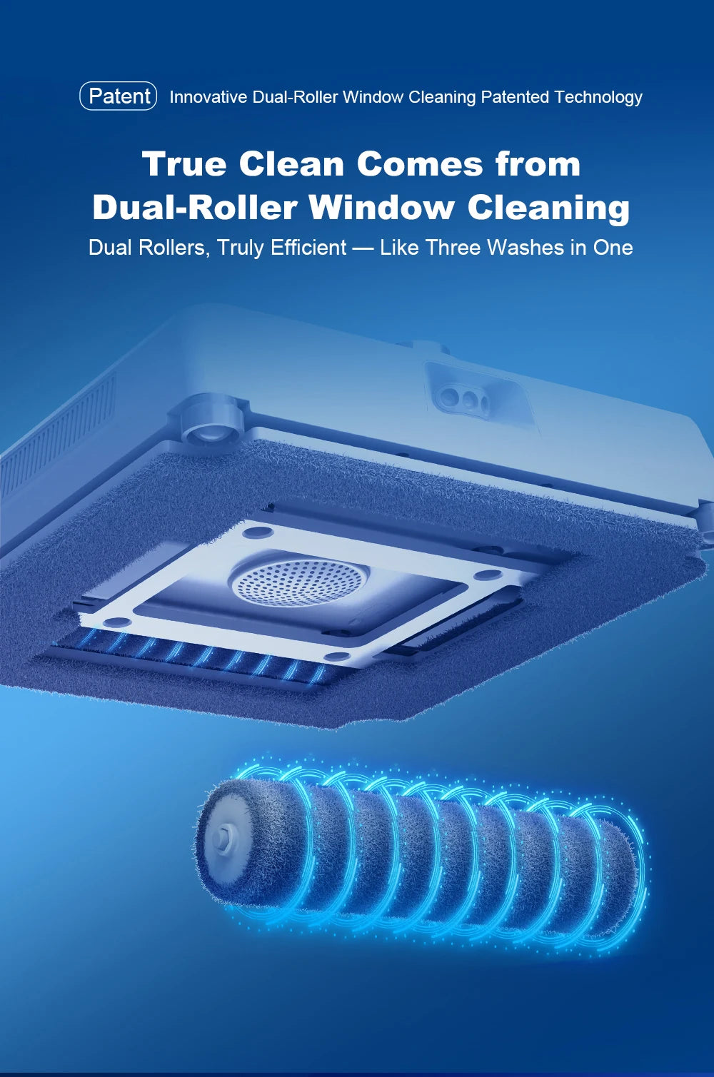 2026 Robot Window Vacuum Cleaner Liectroux S9,2 Roller Brusher,6-Way Water Spray,10000PA Suction,Home Wall Glass Cleaning Robot