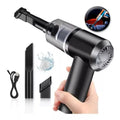 Mini Portable Vacuum Cleaner Portable Rechargeable Professional Wireless Car Cleaning 3 in 1 Blow Puff Makes Powerful Vacuum and...