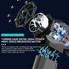 Turbo Fan Electric Air Duster Portable 130000RPM Cleaning Jet Blower Tool Car Blowing Snow 4 Gears adjustable Type-C Charging