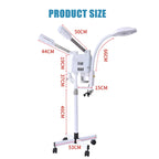 3 in 1 Facial Steamer Hot and Cold Steam with 8X LED Magnifying Lamp Ozone Nano Ionic Humidifier Vaporizer Aromatherapy Mist