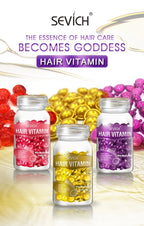 Sevich Smooth Silky Hair Vitamin Capsule Keratin Complex Oil Hair Care Repair Damaged Hair Serum Anti-Loss Moroccan Hair Oil