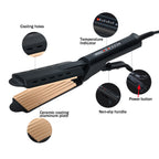 Hair Curler Flat Iron Corn Curls Corrugation Wave Ceramic Tourmaline Ionic Curling Iron Tongs Hair Styling Crimper Dropshipping