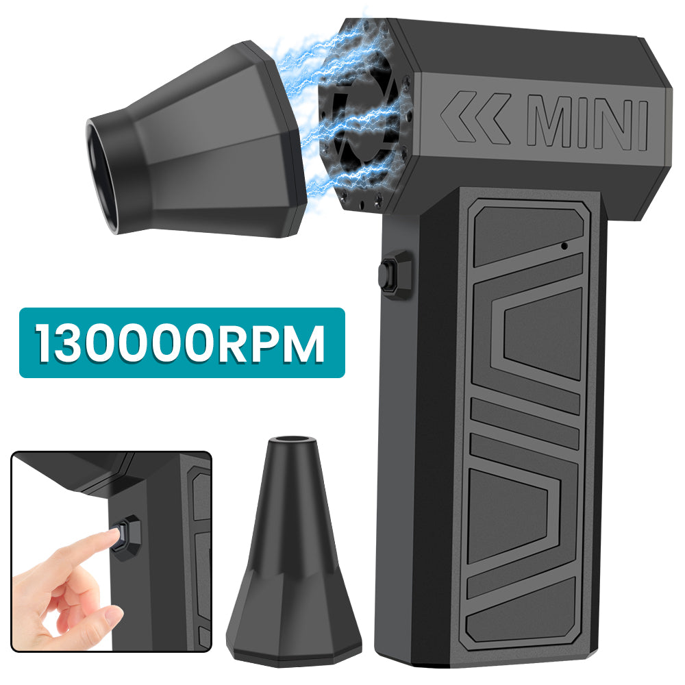 Turbo Fan Electric Air Duster Portable 130000RPM Cleaning Jet Blower Tool Car Blowing Snow 4 Gears adjustable Type-C Charging