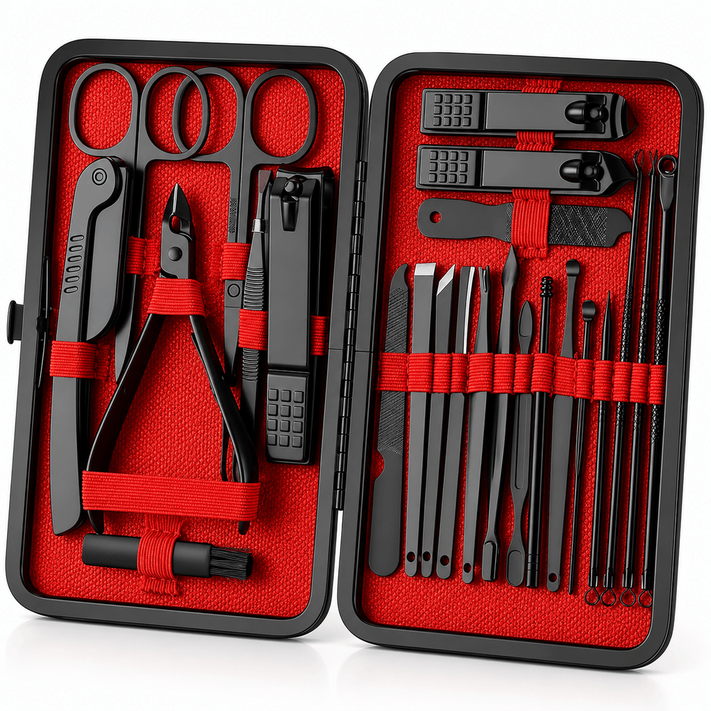 24 Pcs Manicure Set, Professional Pedicure Set, Personal Care Nail Kit, Toenail Clipper Cutters For Men And Women Nail Trimmer