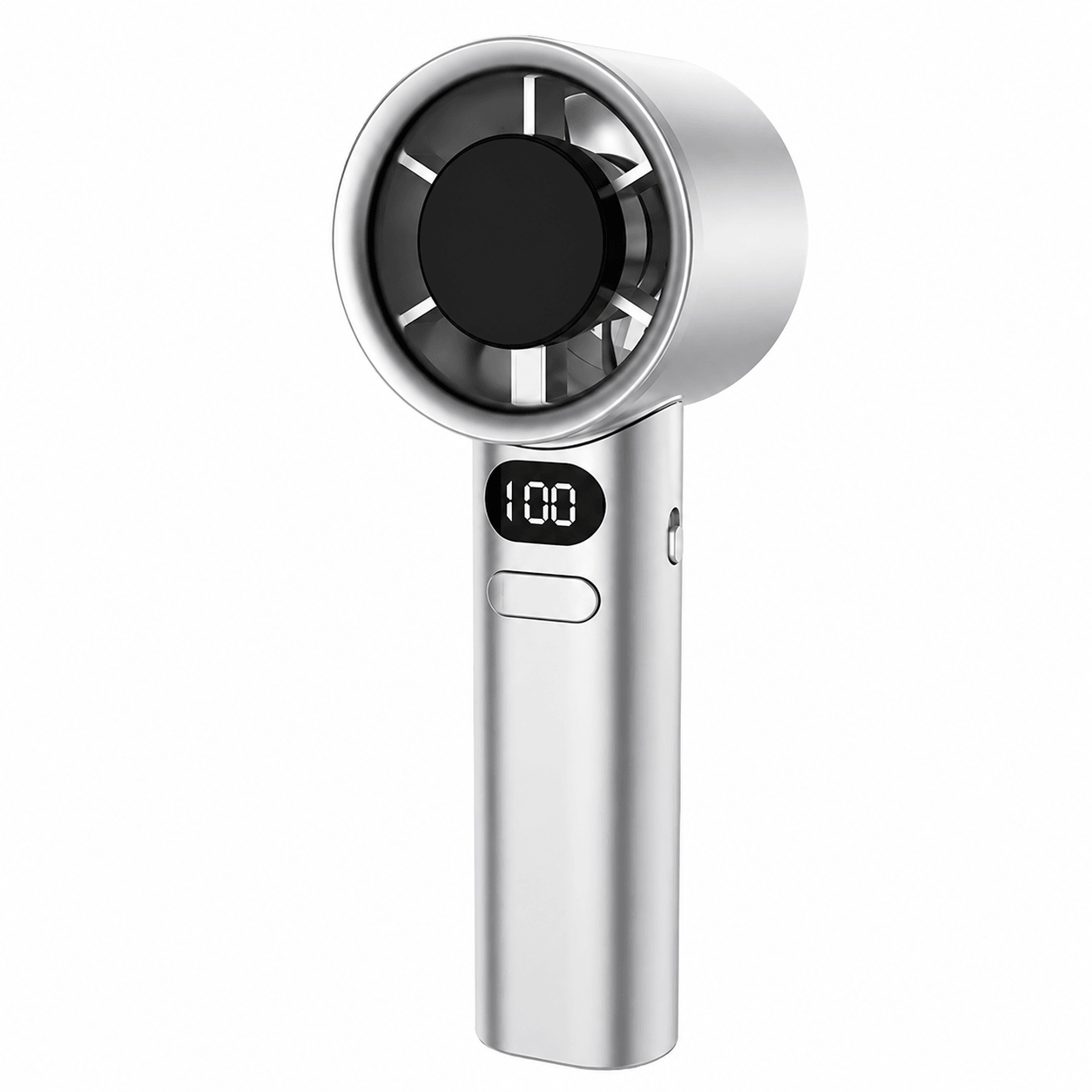 Portable Hand Fan , 120 Wind Speeds, Mini Bladeless Handheld Fan, USB Rechargeable Personal Highspeed Fans, Electric Eyelash Fan