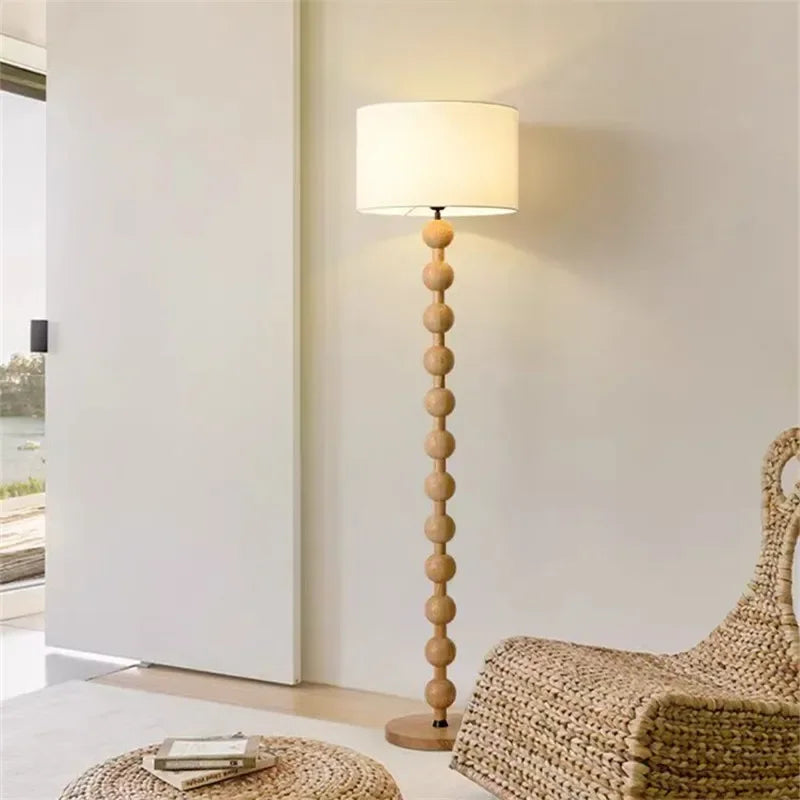 Vintage Floor Lamp Art Led Fabric Iron Vertical Light for Living Room Bedroom Bedside Sofa Light Hotel Japanese Room Decor Lamp