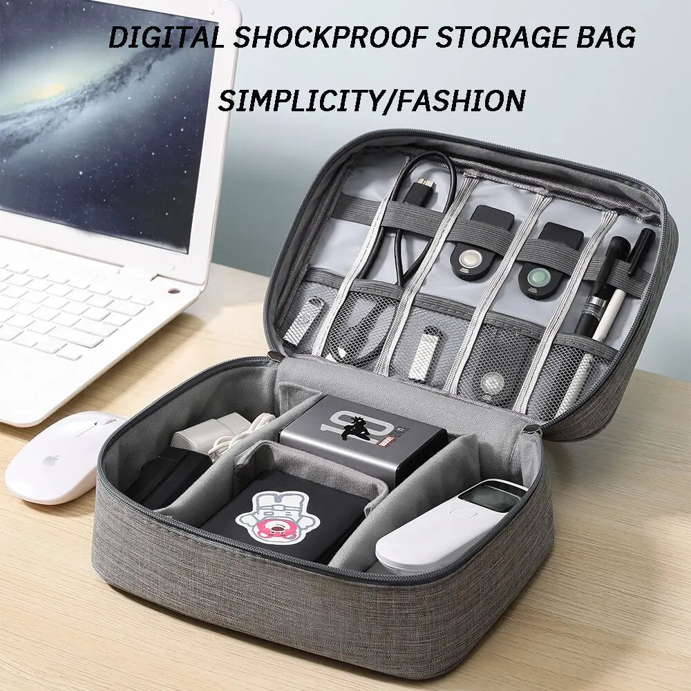 Travel Cable Storage Bag Portable WaterProof Digital Electronic Organizer USB Cable Headset Line Storage Bag USB Cable Organizer