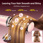 High Speed 5 in 1 Hair Dryer Hot Air Comb Set,Hair Brush Curling Iron Hair Straightener Styling Tool For Blow Dryer Gift Box