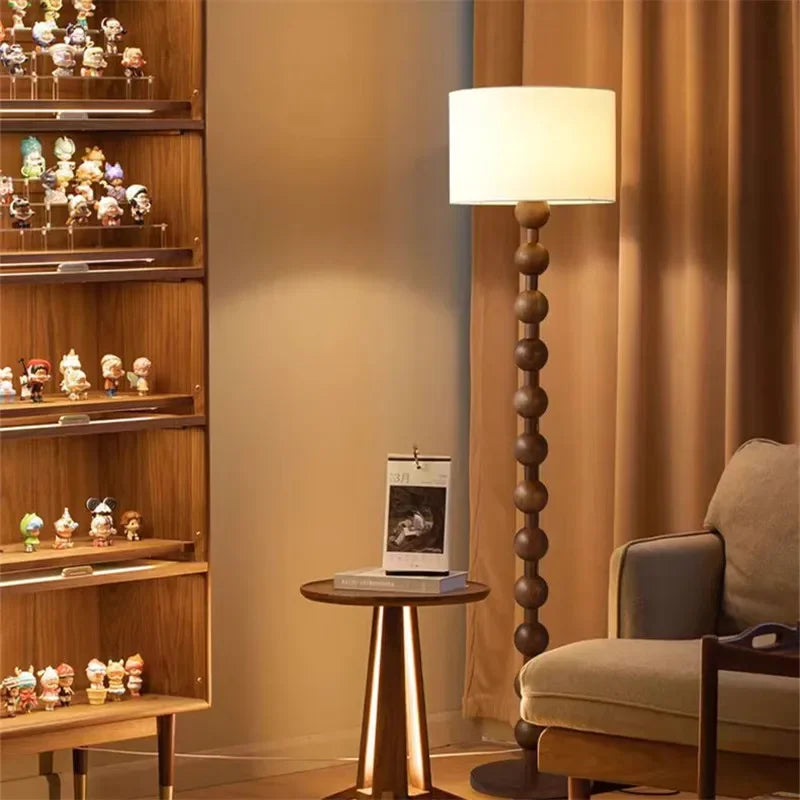 Vintage Floor Lamp Art Led Fabric Iron Vertical Light for Living Room Bedroom Bedside Sofa Light Hotel Japanese Room Decor Lamp