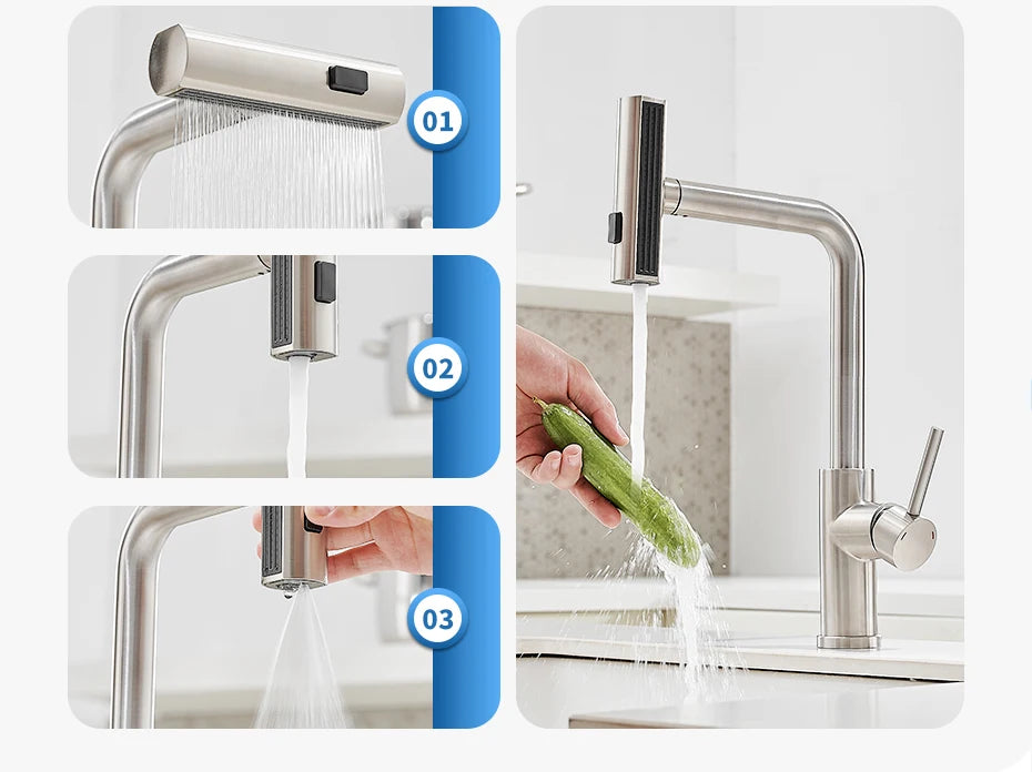 Smart Touch Kitchen Faucets Crane For Sensor Kitchen Water Tap Sink Mixer Rotate Touch Faucet Sensor Water Mixer KH-1005