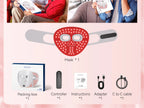 Red Light Therapy for Face Wireless Face Mask Light Therapy 850nm Infrared & Red Light Masks 3000mAh Rechargeable ,3D Facial Fit