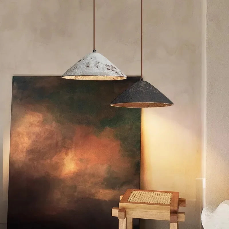 Classical Ceramic Pendant Light Coffee Shop Light Shop Lighting Tea Room Bar Table Lamp Retro LED Wooden Small Chandelier