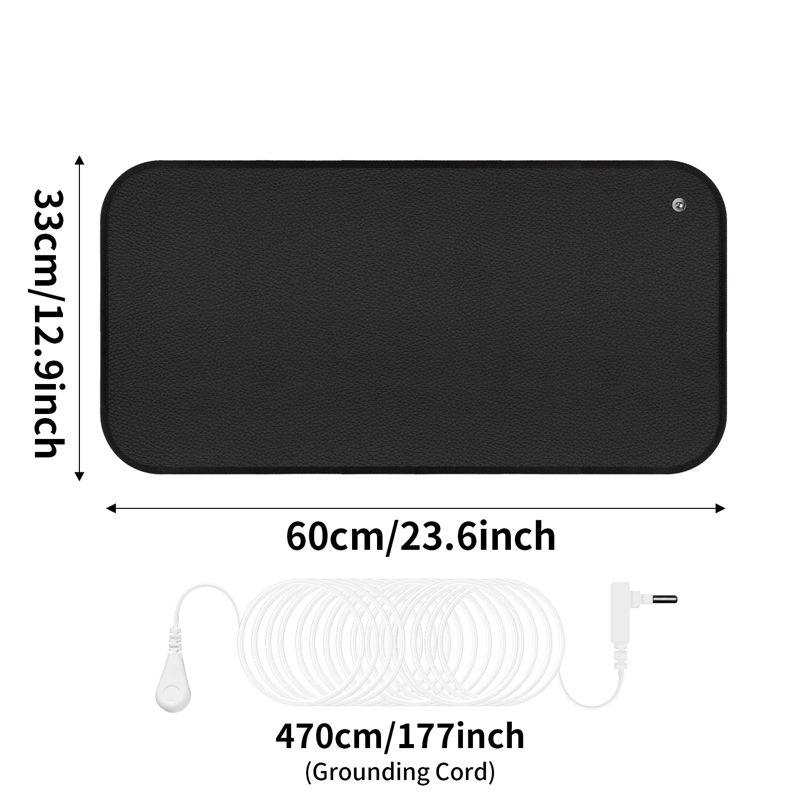5 Sizes Large Earthing Mat Grounding Pad for Pain Relief Better Sleep Reduced Anxiety Body Massager Earth Connected Wellness