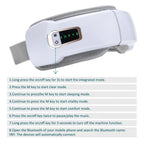 Electric Eye Massager Hot Compress Stress Relief Heating Vibration Massage Connect Music Relax Foldable Eye Care Smart Glasses