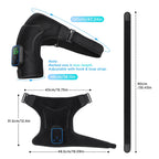 Electric Heating Shoulder Massager Vibration Massage Shoulder Steamer Brace Support Belt Knee Shoulder Muscle Relaxer Heated Pad