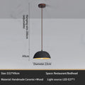 Classical Ceramic Pendant Light Coffee Shop Light Shop Lighting Tea Room Bar Table Lamp Retro LED Wooden Small Chandelier