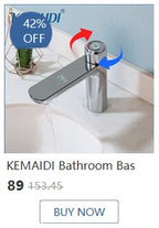 KEMAIDI Shower Panel Bathroom Shower Tower w/ LED Rainfall Waterfall Shower Head Body Massage Jet Shower Tub Spout Shower Column