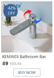 KEMAIDI Shower Panel Bathroom Shower Tower w/ LED Rainfall Waterfall Shower Head Body Massage Jet Shower Tub Spout Shower Column