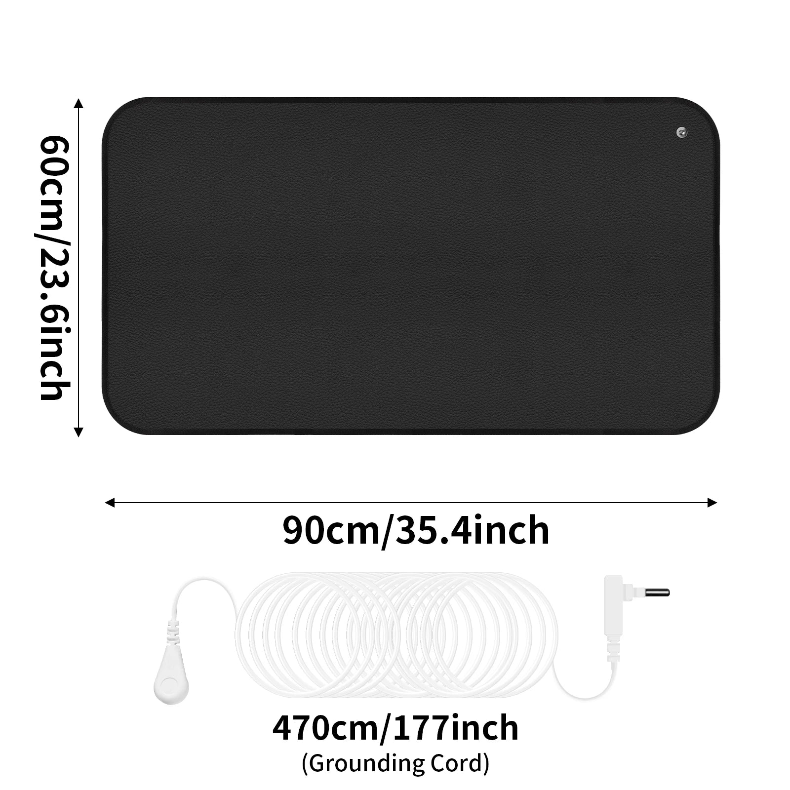 5 Sizes Large Earthing Mat Grounding Pad for Pain Relief Better Sleep Reduced Anxiety Body Massager Earth Connected Wellness