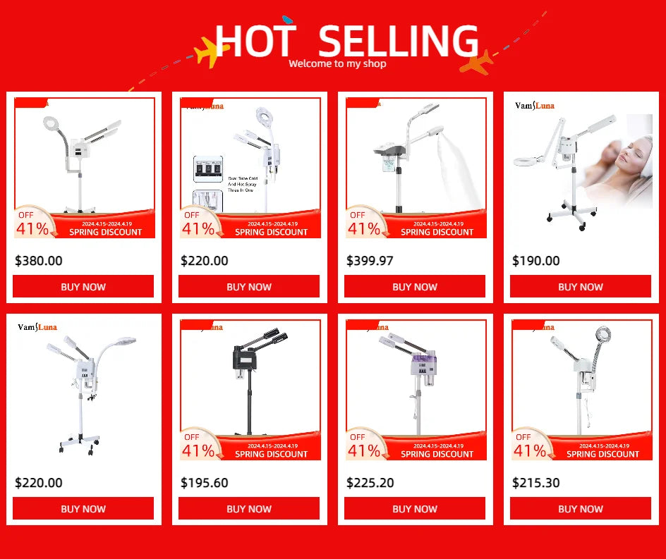 3 in 1 Facial Steamer Hot and Cold Steam with 8X LED Magnifying Lamp Ozone Nano Ionic Humidifier Vaporizer Aromatherapy Mist