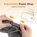 Electric Eye Massager Hot Compress Stress Relief Heating Vibration Massage Connect Music Relax Foldable Eye Care Smart Glasses