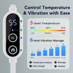 Electric Eye Massager Hot Compress Stress Relief Heating Vibration Massage Connect Music Relax Foldable Eye Care Smart Glasses