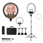 SH Upgrade 18inch Ring Light  Selfie LED Video Lamp With Tripod Stand Phone Clip For YouTube Live Light Photo Photography Studio