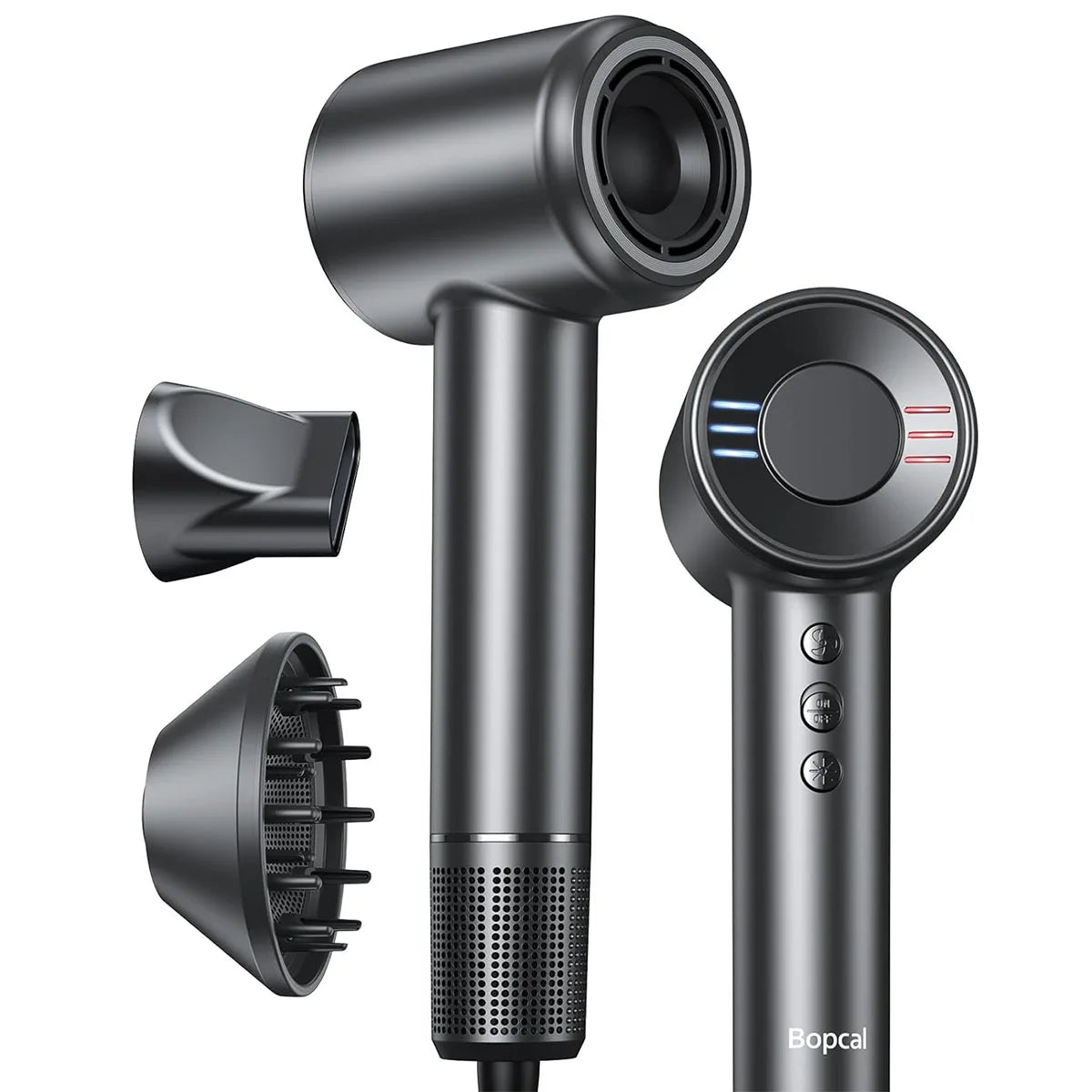 BOPCAL Electric Hair Dryer 120000RPM Brushless Negative Ions Blow Dryer 1500W Super Powerful Wind Lownoise Profession Salon HairDryer