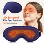 Electric Eye Massager Hot Compress Stress Relief Heating Vibration Massage Connect Music Relax Foldable Eye Care Smart Glasses