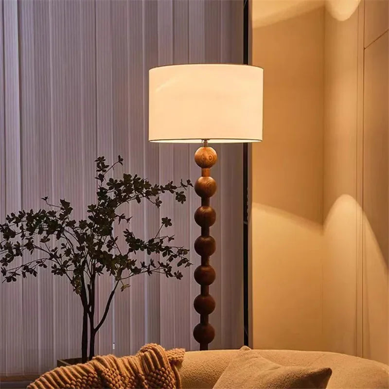 Vintage Floor Lamp Art Led Fabric Iron Vertical Light for Living Room Bedroom Bedside Sofa Light Hotel Japanese Room Decor Lamp