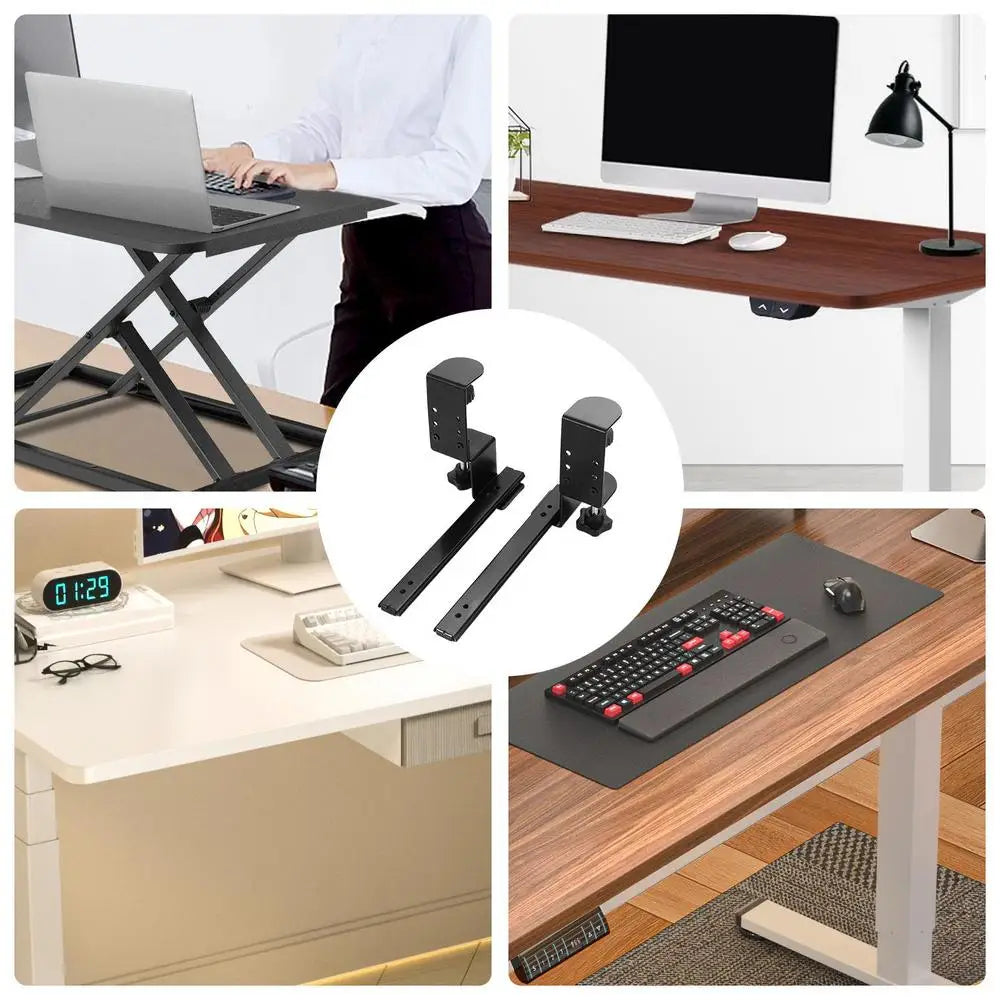 Under Desk Keyboard Drawer Slide Out Keyboard Shelf Sliding Slide-Out Keyboard Drawer Keyboard Shelf Sliding Under Desk Mounted