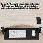 Under Desk Keyboard Drawer Slide Out Keyboard Shelf Sliding Slide-Out Keyboard Drawer Keyboard Shelf Sliding Under Desk Mounted