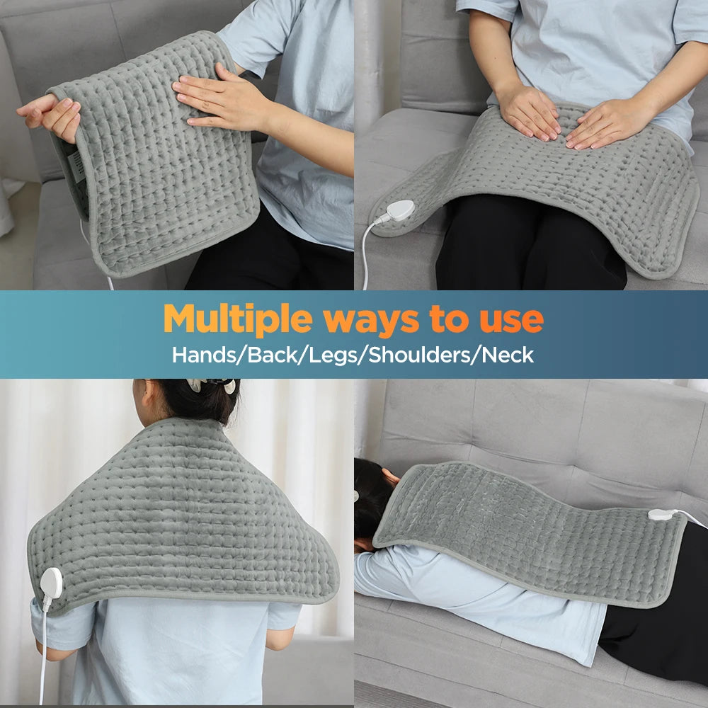 Electric Heating Pad 30*60cm Multifunctional Heating Blanket Cushion 9&10 Levels Temperature Body Back Warmer For Home Office