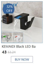 KEMAIDI Shower Panel Bathroom Shower Tower w/ LED Rainfall Waterfall Shower Head Body Massage Jet Shower Tub Spout Shower Column