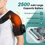 Electric Heating Shoulder Massager Vibration Massage Shoulder Steamer Brace Support Belt Knee Shoulder Muscle Relaxer Heated Pad