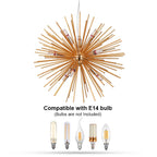 Led Firework Gold Chandelier Modern Pendant Light Ceiling Lamp Dining Room Kitchen Island Nordic Luminaire Home Decor Fixture