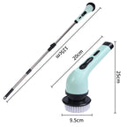 Cordless Spin Scrubber Electric Multipurpose Cleaning Brush for Kitchen Bathroom Toilet - Household Hair Brushes And Mops