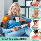 Electric Heating Shoulder Massager Vibration Massage Shoulder Steamer Brace Support Belt Knee Shoulder Muscle Relaxer Heated Pad