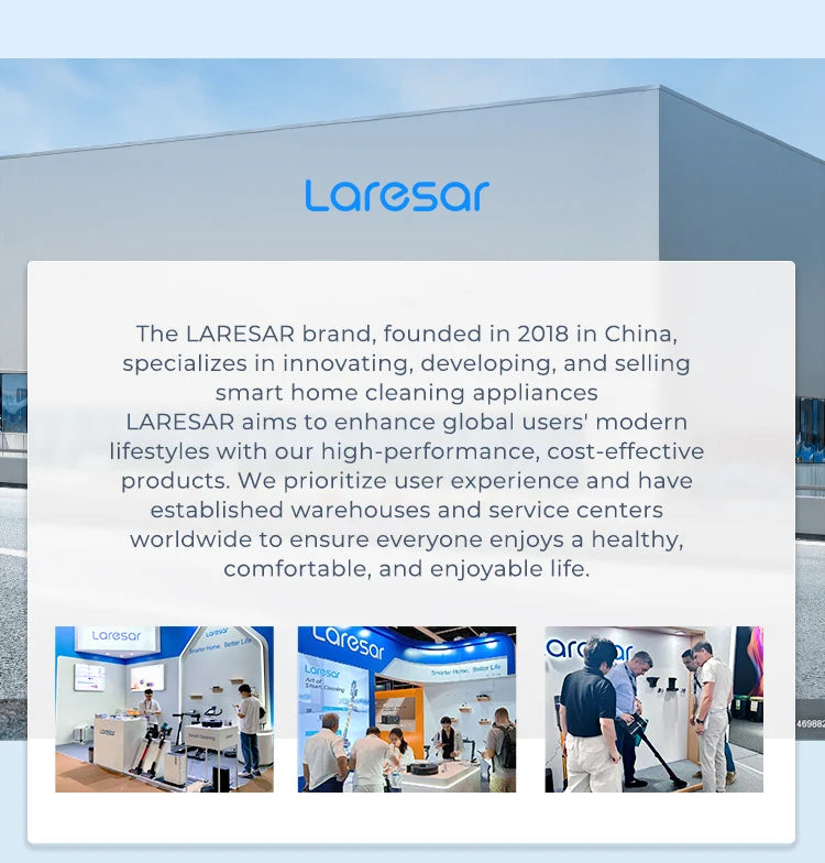 Laresar V11 NEW 650W 75000PA Ultra-Strong Cordless Vacuum Cleaner,90 Min Long Runtime,Removable Battery & Smart Display Vacuum