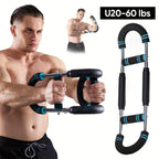 Adjustable Spring Twister Arm Exerciser Resistance Bar 20-50kg for Arm Chest Home Workout Fitness Equipment