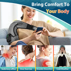 Electric Heating Shoulder Massager Vibration Massage Shoulder Steamer Brace Support Belt Knee Shoulder Muscle Relaxer Heated Pad