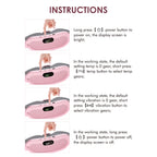 Electric Period Cramp Relief Massager Vibrating Heating Pad for Menstrual Pain Waist Stomach Abdominal Warm Palace Belt