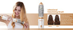 Ukliss 6 In 1 Electric Hair Dryer Brush White gold Blow Dryer Comb Hair Curling Wand Detachable Brush Kit Negative Ion Curler