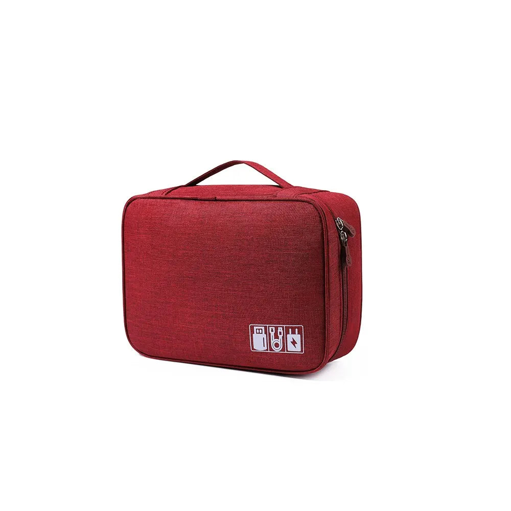 Travel Cable Storage Bag Portable WaterProof Digital Electronic Organizer USB Cable Headset Line Storage Bag USB Cable Organizer