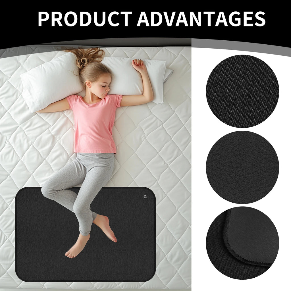 5 Sizes Large Earthing Mat Grounding Pad for Pain Relief Better Sleep Reduced Anxiety Body Massager Earth Connected Wellness