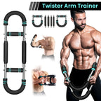 Adjustable Spring Twister Arm Exerciser Resistance Bar 20-50kg for Arm Chest Home Workout Fitness Equipment