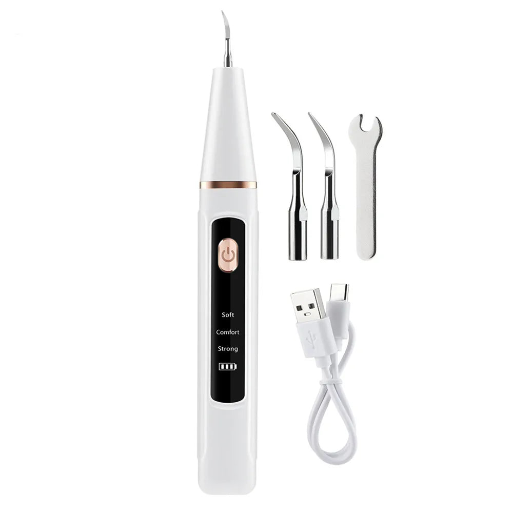 Electric Ultrasonic Teeth Tartar Cleaner Dental Scaler Tool for Oral Care Teeth Whitening Stain & Plaque Removal